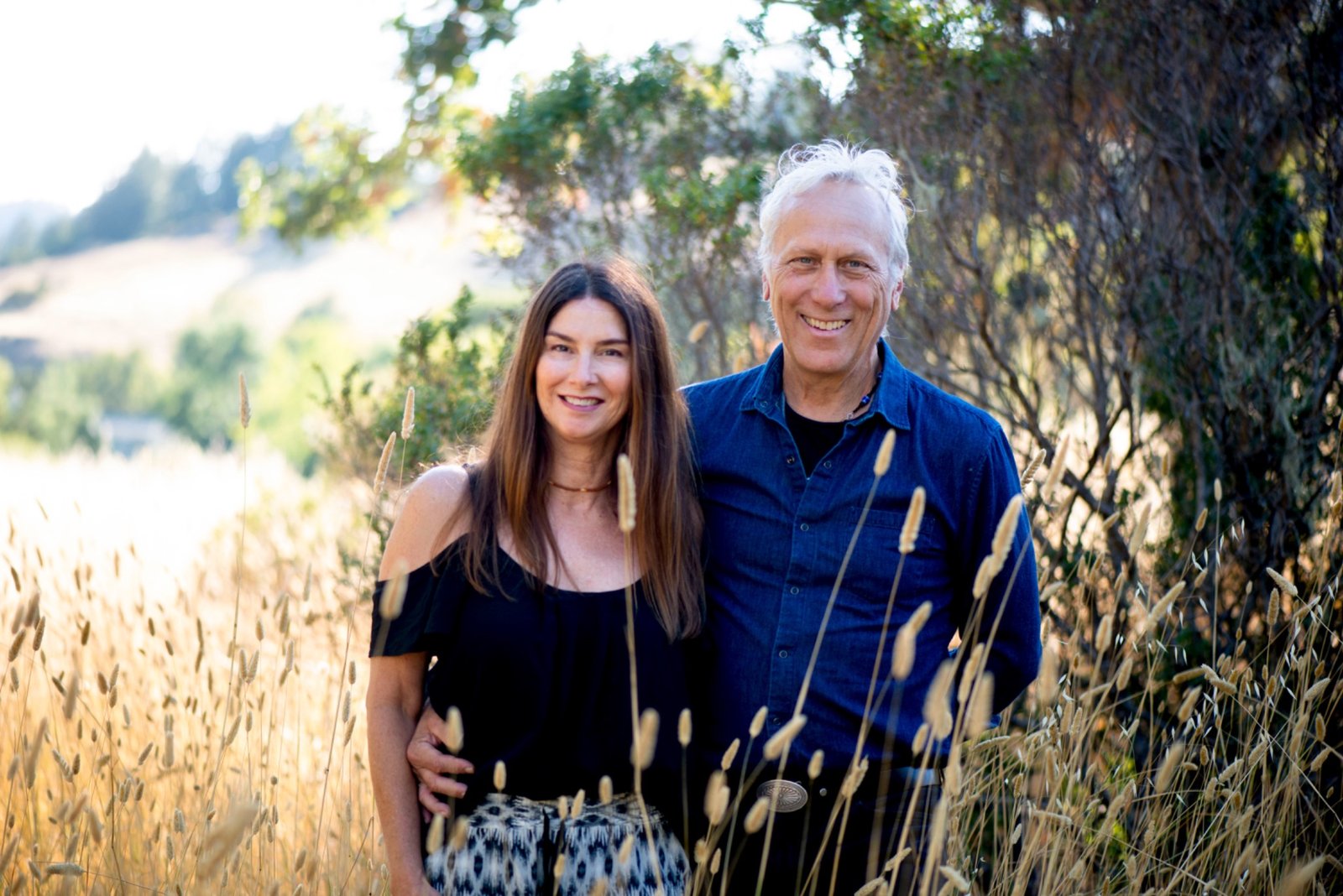 Larry Bragman and Holly outdoors